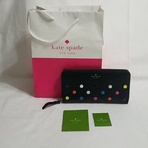 Kate Spade Neda Tonti street Rainbow Polka Dots Bl